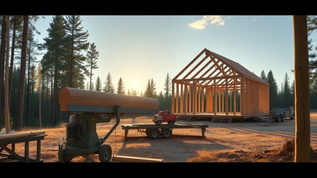 TimberHomes Post & Beam: Comparing Portable Sawmills for Custom Beams