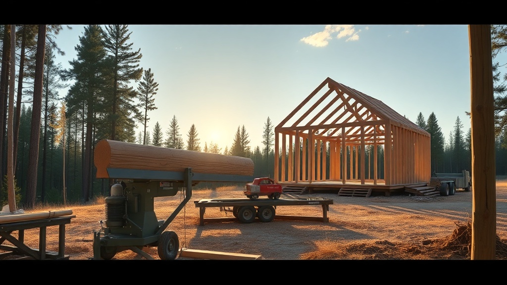 TimberHomes Post & Beam: Comparing Portable Sawmills for Custom Beams