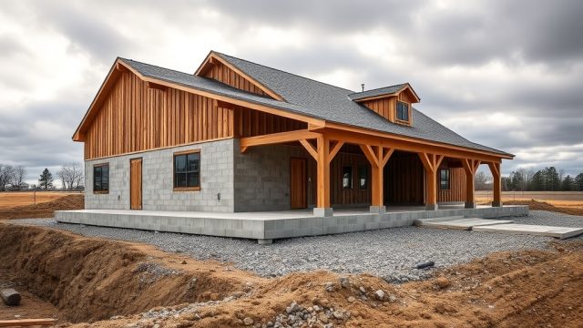 TimberHomes Post & Beam: Slab-on-Grade Foundation Cost Analysis for Barn Structures