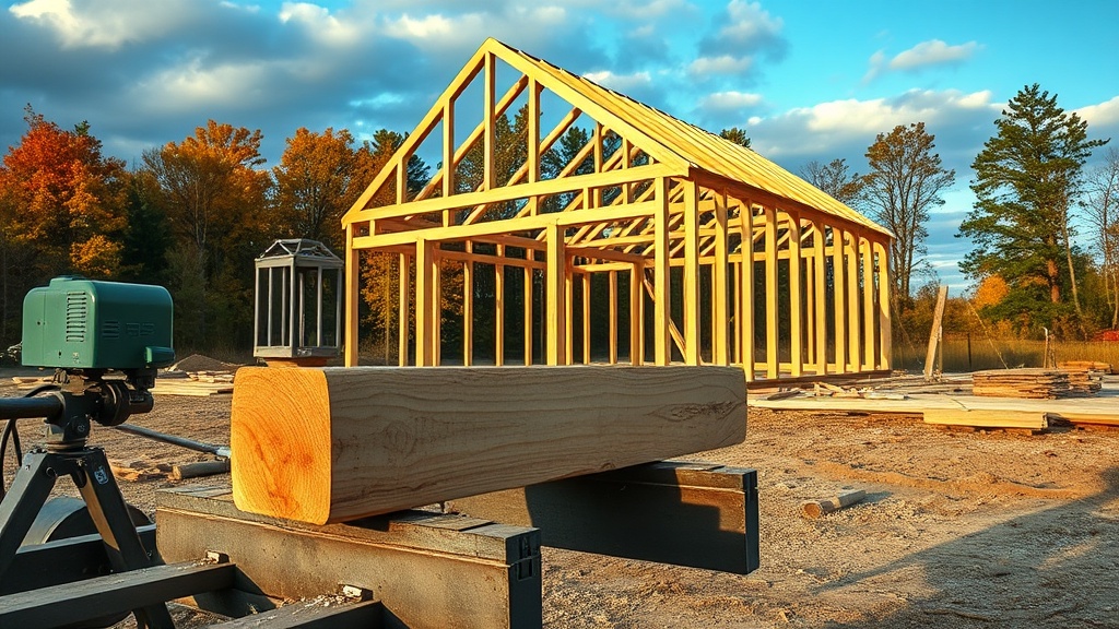 Yankee Barn Homes Lincoln: Comparing Portable Sawmills for Custom Beams