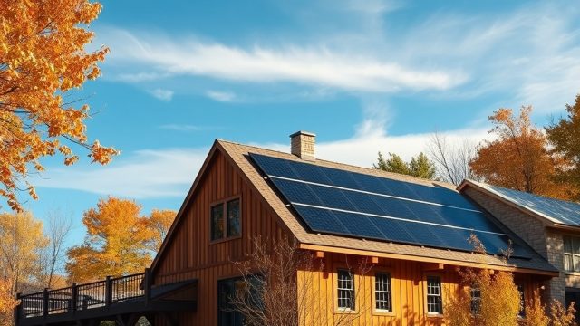 Yankee Barn Homes Lincoln: Solar Panel Integration for Off-Grid Living