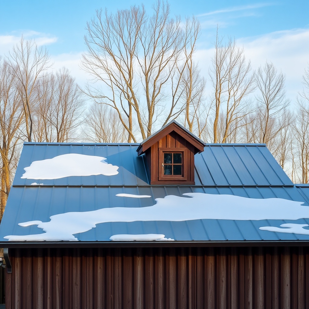 <clean photorealistic photo/illustration of a Yankee Barn Homes Lincoln with a standing se