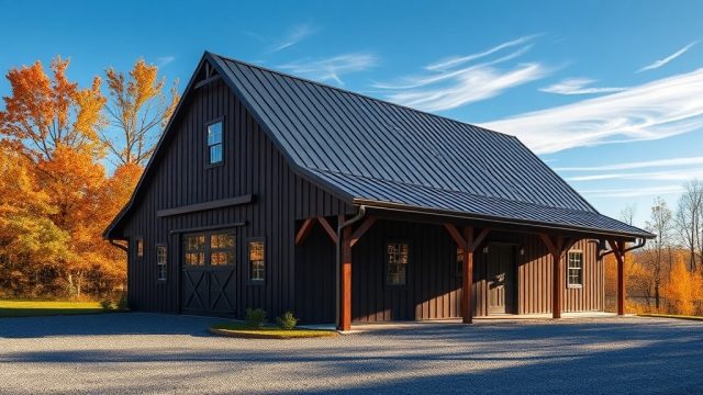 Yankee Barn Homes Lincoln: Standing Seam Metal Roof Systems for Durability and Style
