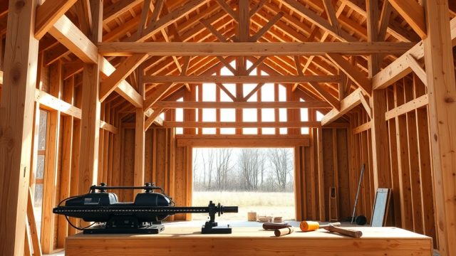 Yankee Barn Homes Lincoln: Tools and Cutting Techniques for Beam Notching and Mortising